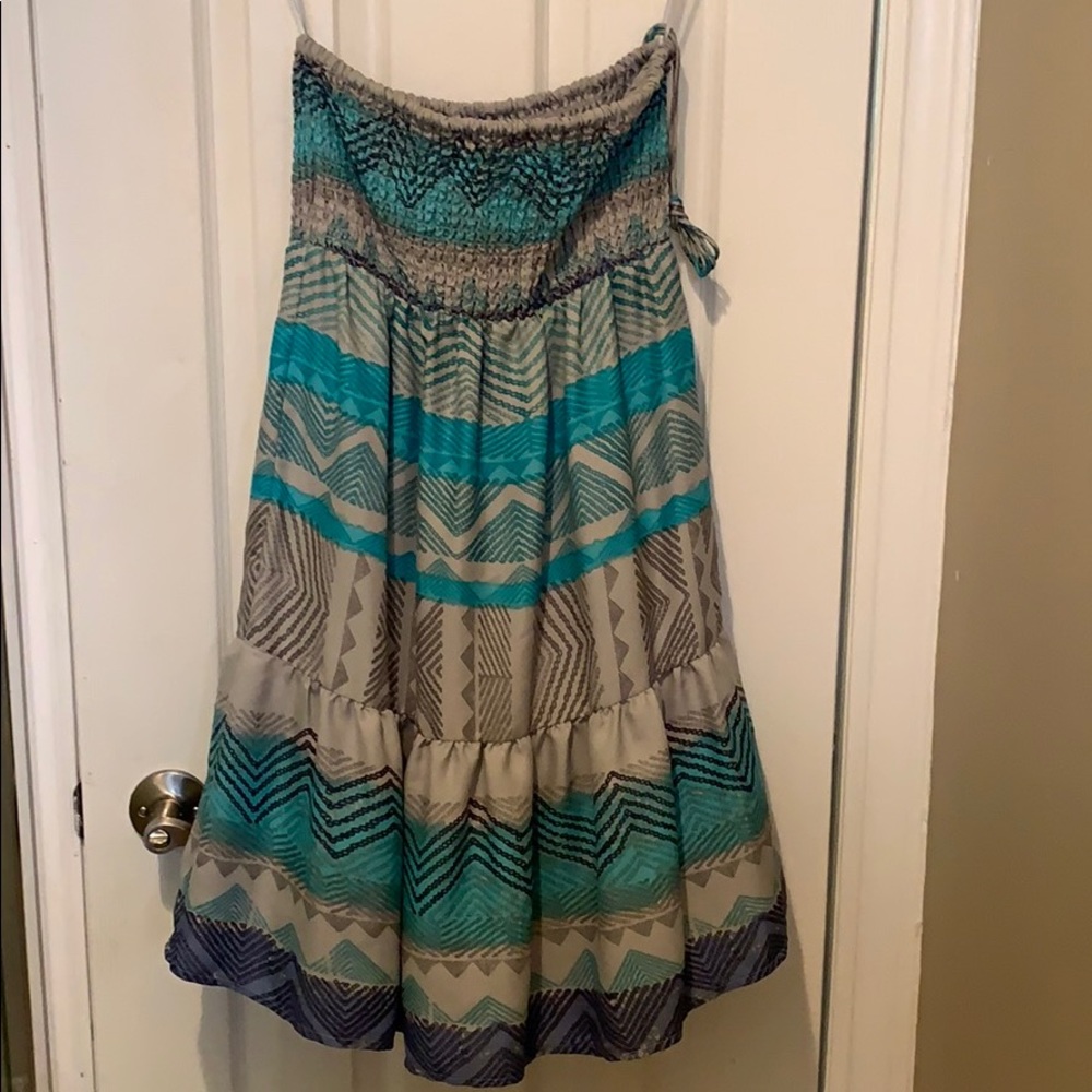 Strapless summer dress